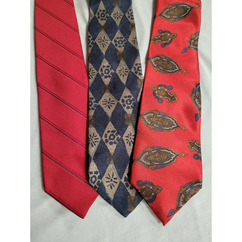 Etienne‎ Aigner Mens Neckties Lot/3 Silk Ties 1 Repp Formal Designer Ties